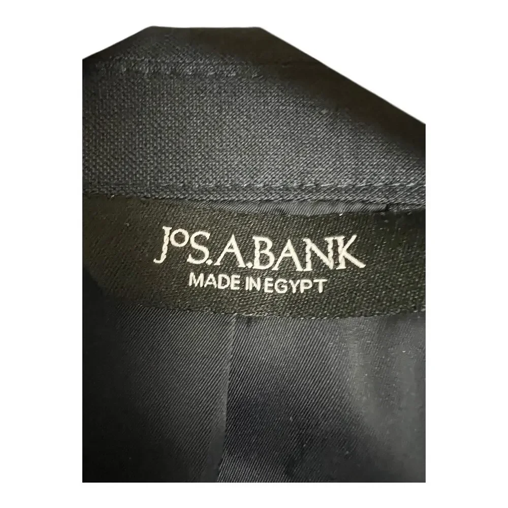 Jos. A. Bank Blue Wool Traveler Blazer Sport Coat 46 Short Preppy Navy Tailored